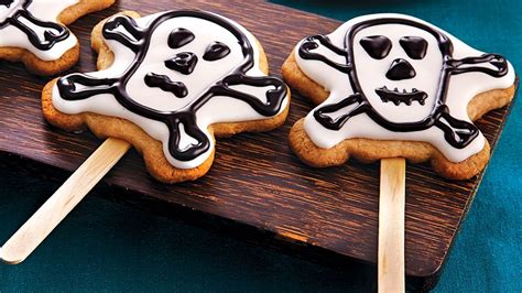 Skull And Crossbones Cookie Pops Recipe