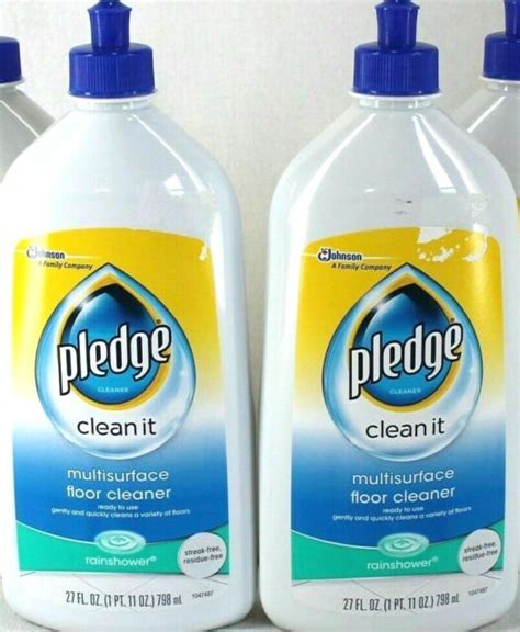 Pledge Clean It Multi Surface Floor Cleaner Johnsonrainshower Scent