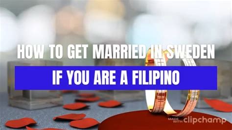 How To Get Married In Sweden If You Are A Filipino Step By Step