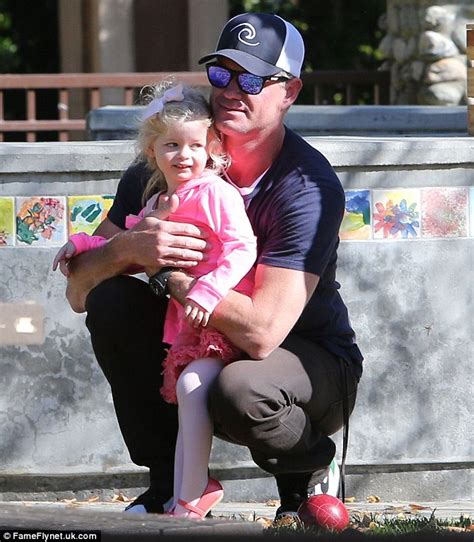 Eric Dane Cuddles Cute Daughter Georgia And Teaches Her To Play Bocce