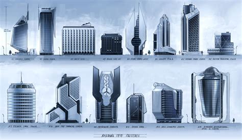 A Drawing Of Some Very Tall Buildings