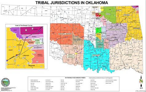 Oklahoma Tribal Jurisdictional Map Oklahoma