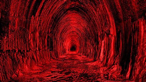 Red Cave Photograph Hd Wallpaper Wallpaper Flare