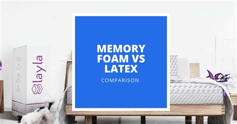 The latex used in mattresses can be; Memory Foam vs Latex - A 2020 Comparison Guide