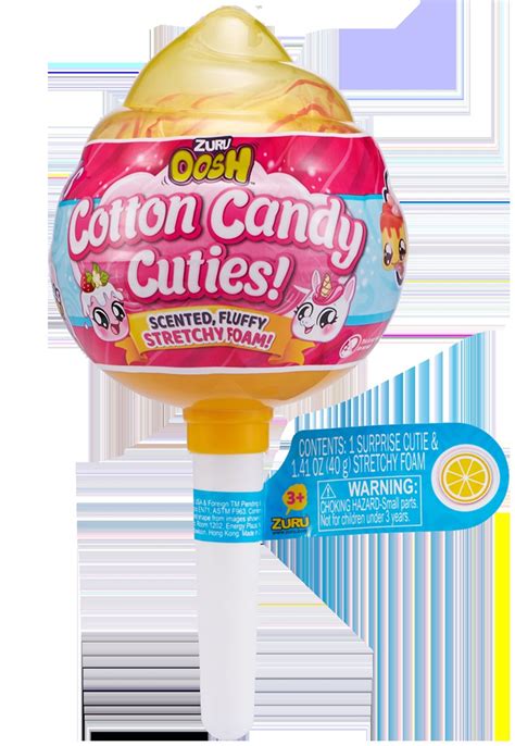 Oosh Cotton Candy Cuties Stretchy Foam Series 1 Medium Pop Yellow