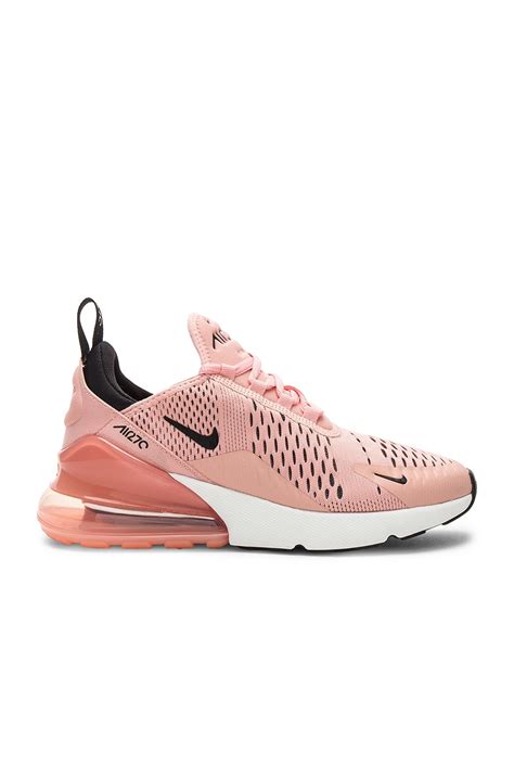 Nike Air Max 270 Sneaker In Coral Stardust Black And Summit White Revolve