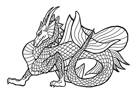 Cute Realistic Dragon Coloring Pages Coloring Pages