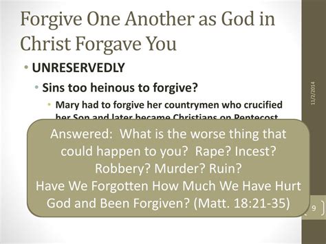Ppt Forgiving One Another Powerpoint Presentation Free Download Id