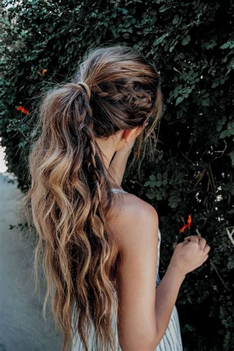 Amazing Ponytail Hairstyles For Long Hair Braided Ponytail Hair