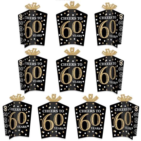 Milestone birthday parties are often associated with poking fun at the guest of honour's age and making a big deal of the. Adult 60th Birthday - Gold - Table Decorations - Birthday ...