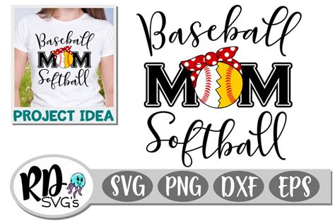 Baseball Softball Mom A Combined Sports Cricut Cut File
