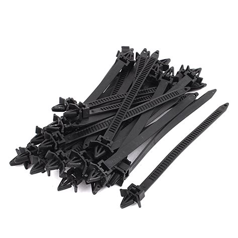 8mm X 150mm Nylon Winged End Push Mount Electrical Cable Ties 30pcs