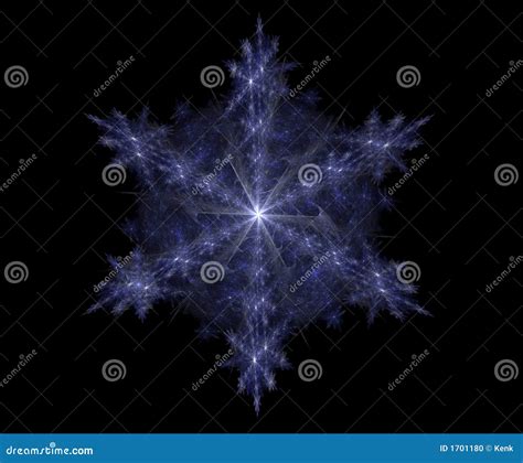 Fractal Snowflake Ii Stock Illustration Illustration Of Fractal 1701180