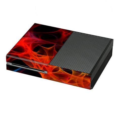 Skins Decals For Xbox One Console Orange Fire