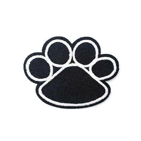 bear footprint size 3 7x5 5cm diy cloth badges mend decorate patch jeans bag clothes apparel