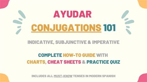 Ayudar Conjugation 101 Conjugate Ayudar In Spanish Tell Me In Spanish