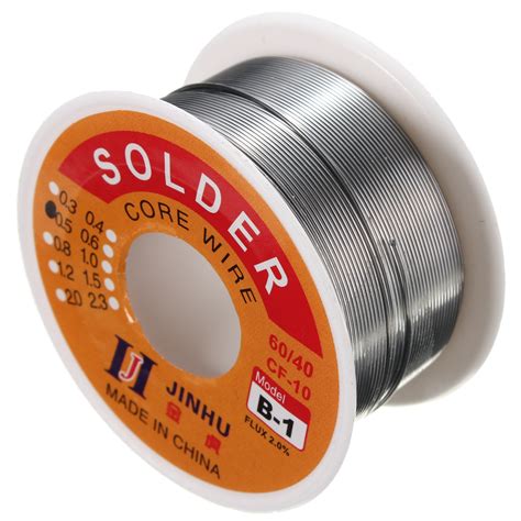 05mm Tin Lead Solder Wire Rosin Core Soldering 2 Flux Reel Tube 604