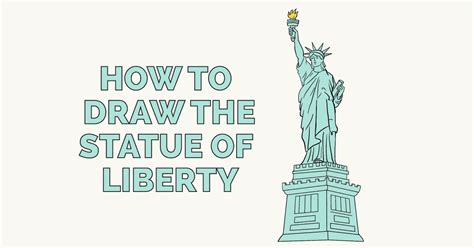 How To Draw The Statue Of Liberty Really Easy Drawing Tutorial