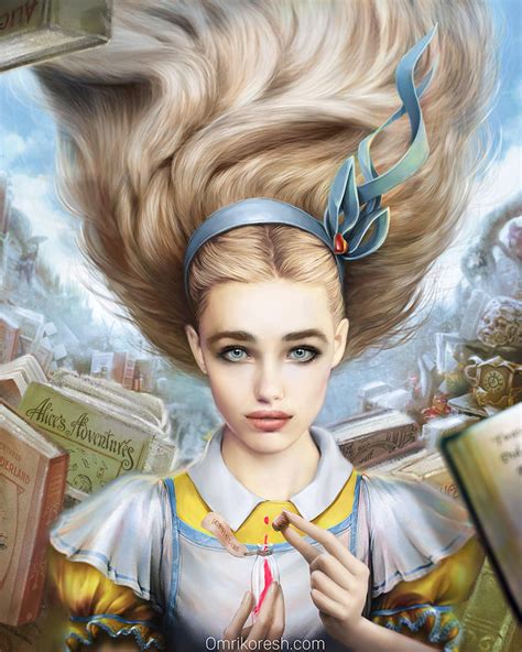 Alice In Wonderland Portrait By Omrikoresh On Deviantart