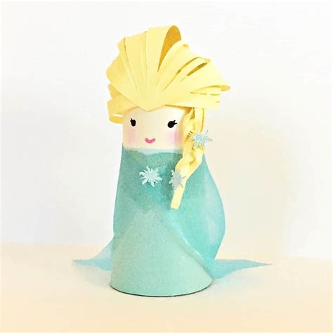 Frozen Elsa Paper Tube Craft