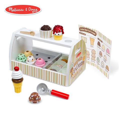 Melissa And Doug Wooden Scoop And Serve Ice Cream Counter Best