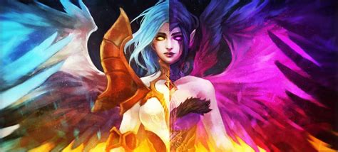 Beautiful Kayle And Morgana Art By Monorirogue Desenhos De Rostos Divindades Personagens De Rpg