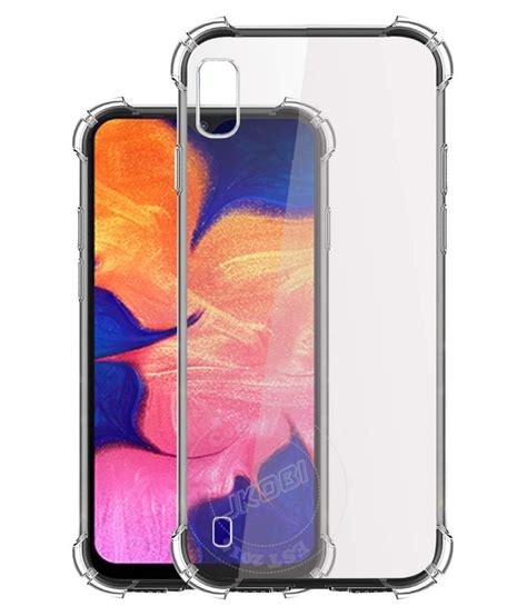 Samsung Galaxy A10 Plain Cases Hopsack Transparent Plain Back