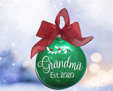 Grandma Christmas Ornament New Grandmother Gift New Etsy Grandma Christmas Ornament