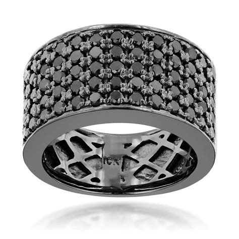 15 Ideas Of Black Diamond Wedding Bands For Him