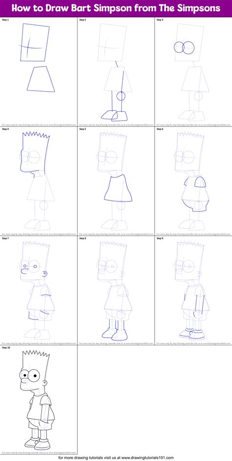 How To Draw Bart Simpson Supreme Step By Step Follow Along With Us
