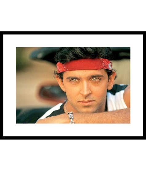 Myimage Hrithik Roshan Paper Wall Poster With Frame Single