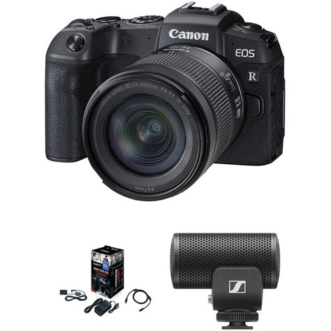 Canon Eos Rp Mirrorless Camera With Mm Lens Microphone