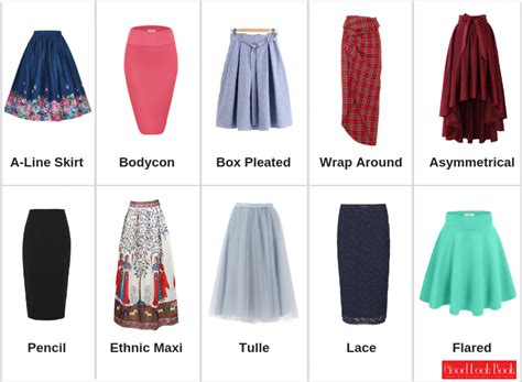 Online Sellers Names Of The 10 Types Of Womens Skirts Cheat Sheet