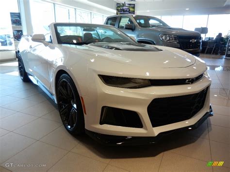 Summit White 2018 Chevrolet Camaro Zl1 Convertible Exterior Photo