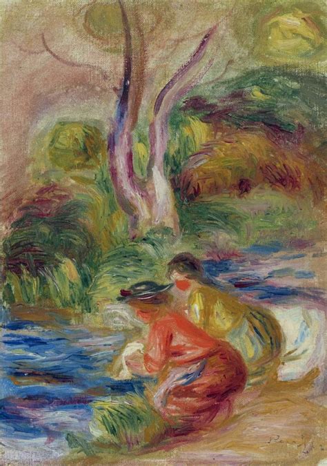 Laundresses Painting Pierre Auguste Renoir Oil Paintings