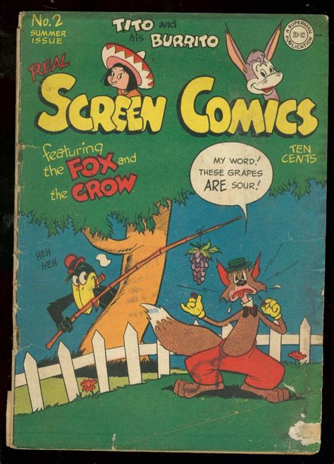 Real Screen Comics 2 1945 2nd Appearance Fox And Crow Gvg Good