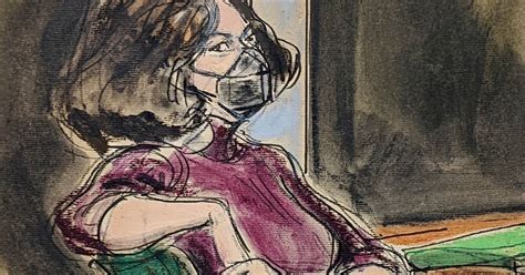 Ghislaine Maxwell Poses For Sketch Artists As Jury Deliberates
