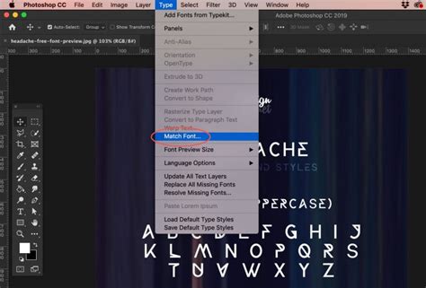 How To Identify A Font In Photoshop Match Font Tool Design A Lot