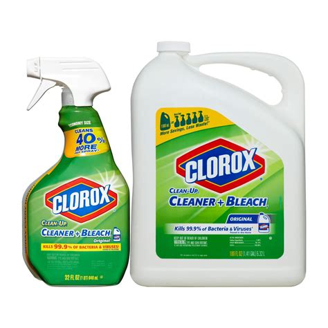 Clorox Clean Up All Purpose Cleaner With Bleach Original 32 Oz Spray And 180 Oz Refill