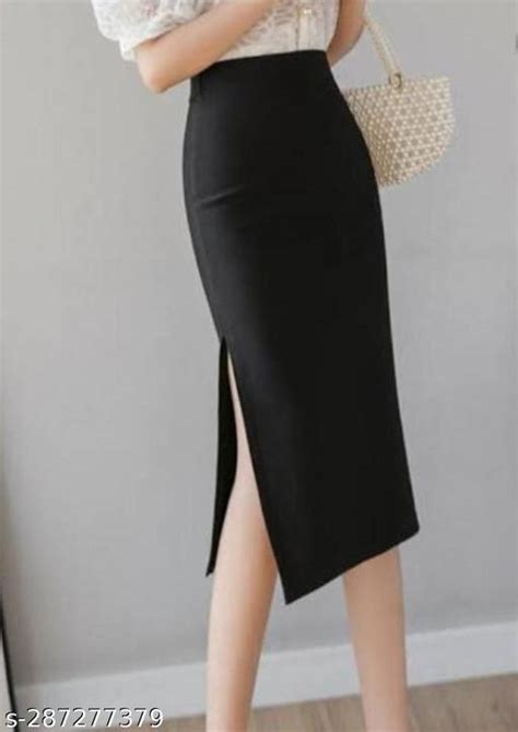 Black Formal Skirt For Girls And Women