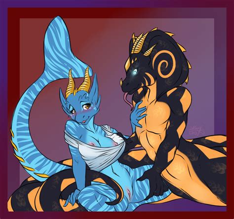 Rule 34 Anthro Aquamarine Blush Breasts Clothing Dragon Dragoness