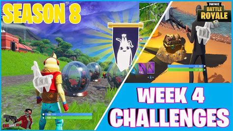 Fortnite Season 8 Week 4 Challenges With Secret Banner Location And More Fortnite Challenge