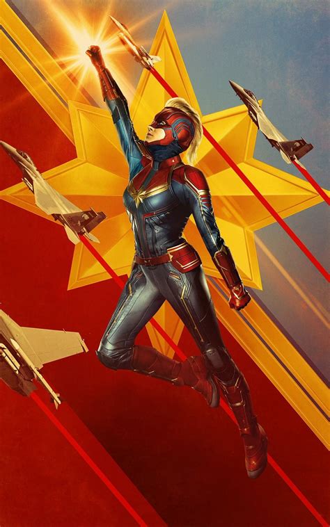 Born to a kree mother and human father, af pilot #caroldanvers soars as the mighty #captainmarvel! Captain Marvel | Marvel posters, Marvel movie posters ...