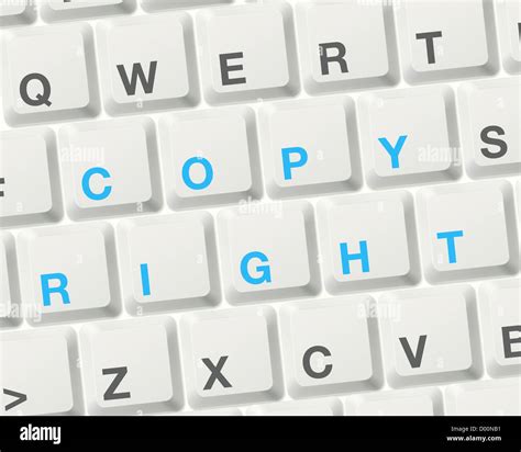 Copyright Computer Keyboard Close Up Copyright Concept Stock Photo Alamy
