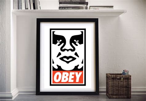 Buy Obey Framed Street Art By Shepard Fairey Urban Prints Melbourne