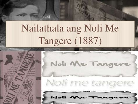 Nailathala Ang Noli Me Tangere 1887