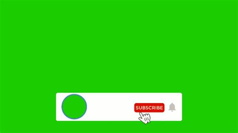 Animated Subscribe Button Green Screen Youtube Editors Channel Youtube