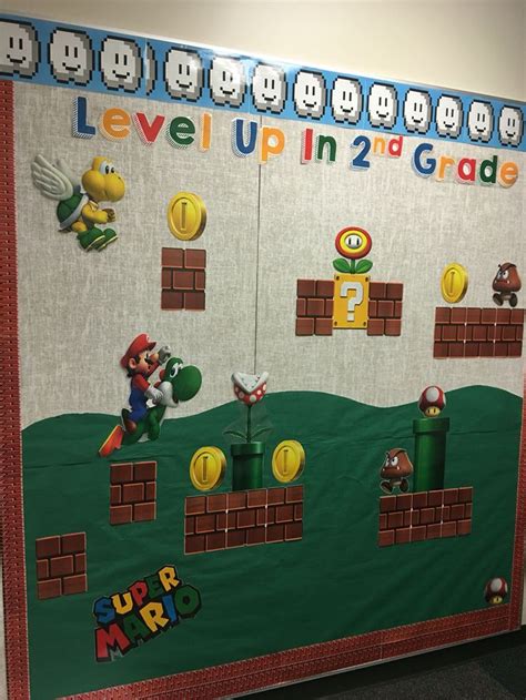 Super Mario Bros Themed Bulletin Board At Live Laugh Teach First Grade