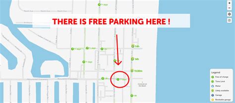 2023 Map Of Free Parking In Cocoa Beach Spotangels