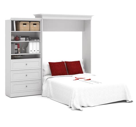 Modubox Versatile Queen Murphy Wall Bed And 1 Storage Unit With Drawers